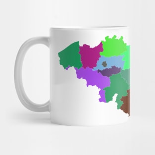 Belgium Color Map Mug